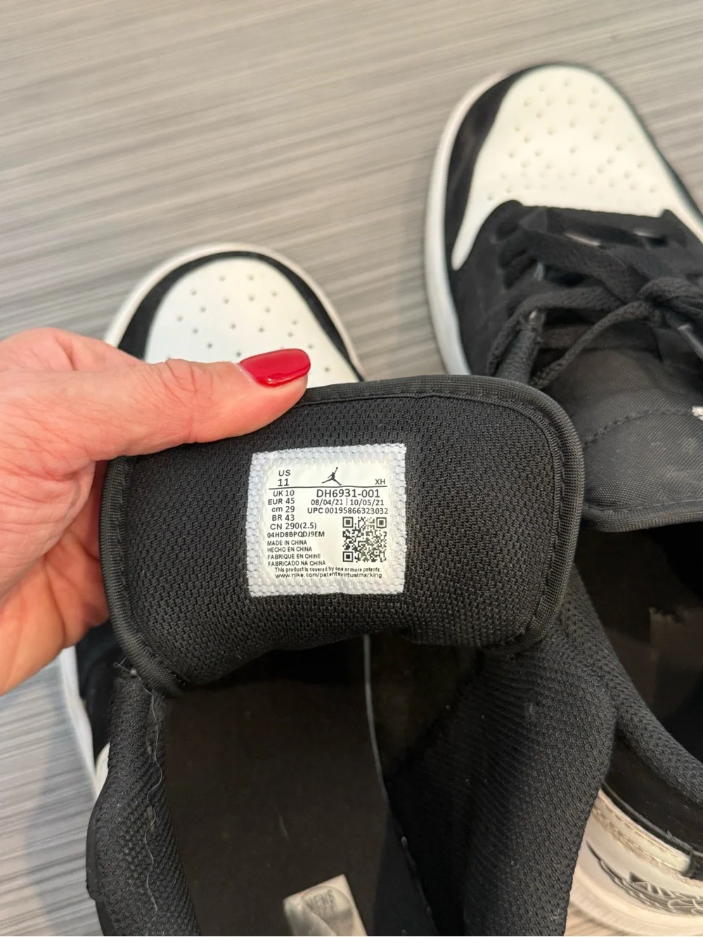 Air Jordan 1 Sneakers Low SE “Diamond” Style DH6931-001